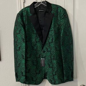 Green Paisley Blazer
